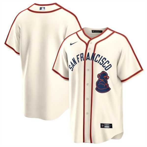 Mens San Francisco Giants Blank Cream 2024 Rickwood Classic Stitched Baseball Jersey Dzhi->san francisco giants->MLB Jersey